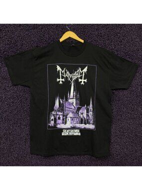 Mayhem De Mysteriis Dom Sathanas Black Metal Double Sided T-Shirt Size Extra Lar